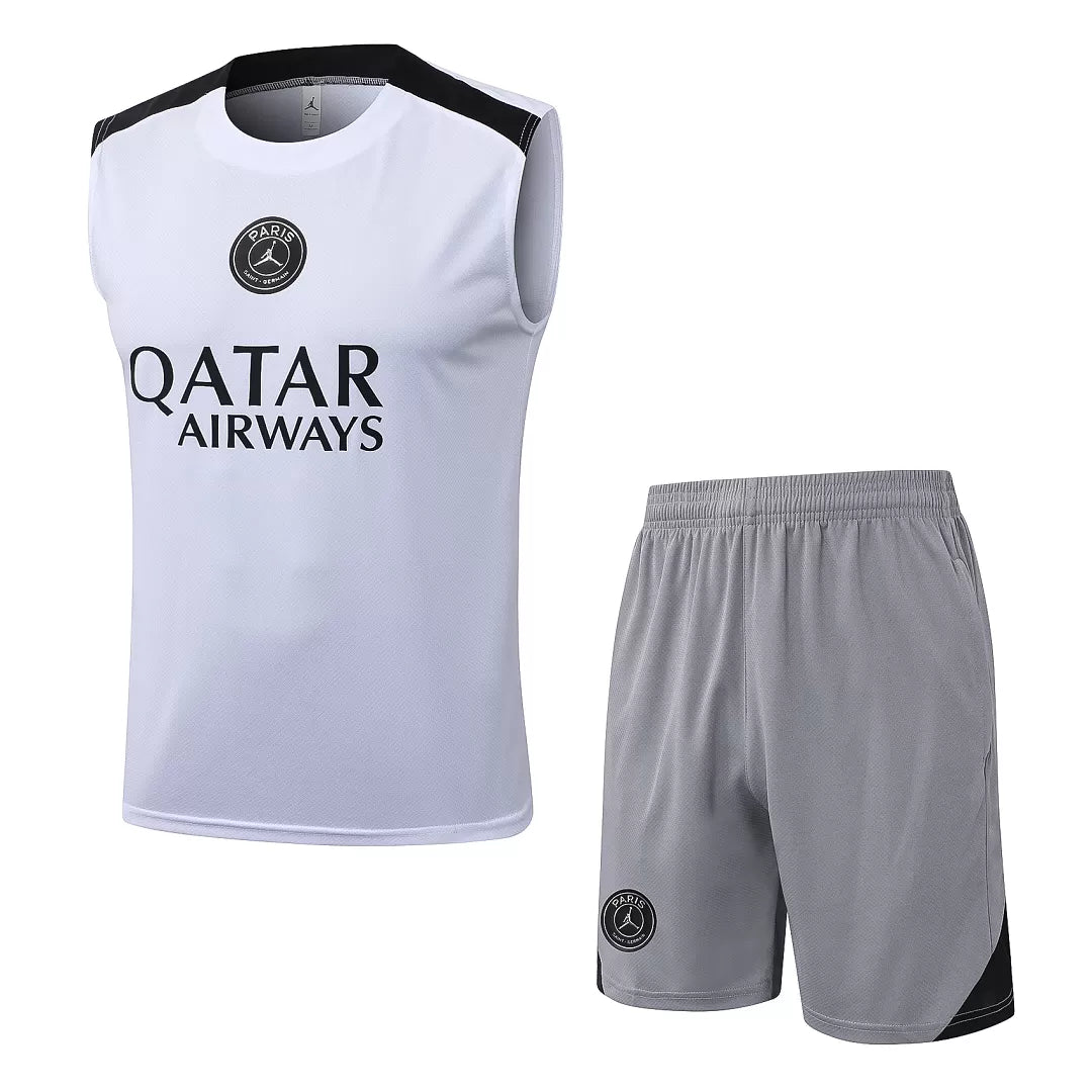 Completino Canottiera Paris 26/27 Uomo Bianco | Kit Allenamento