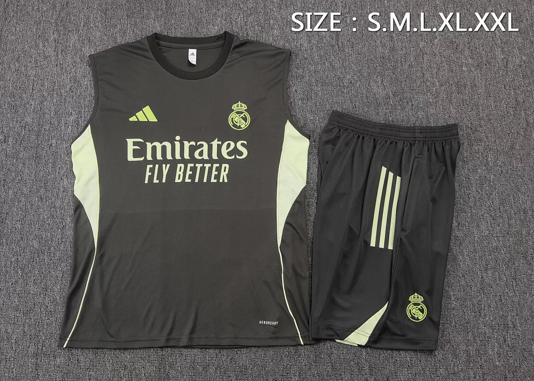 Completino Canottiera Real Madrid 2025/26 Uomo | Kit Allenamento