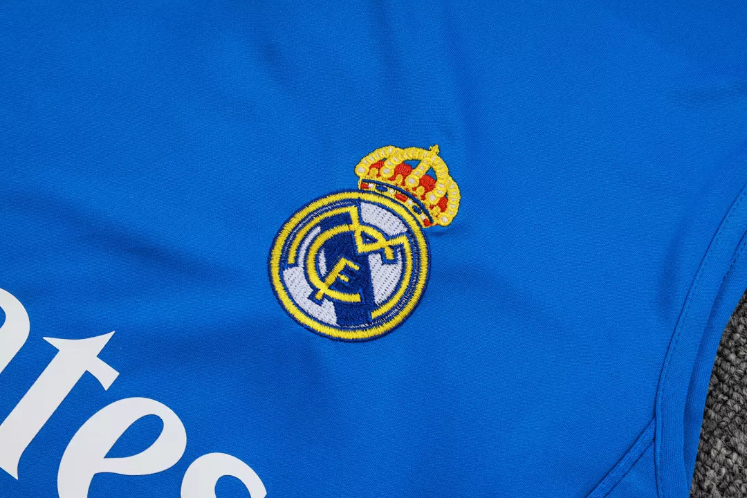 Completino Canottiera Real Madrid 25/26 Uomo Azzurro | Kit Allenamento