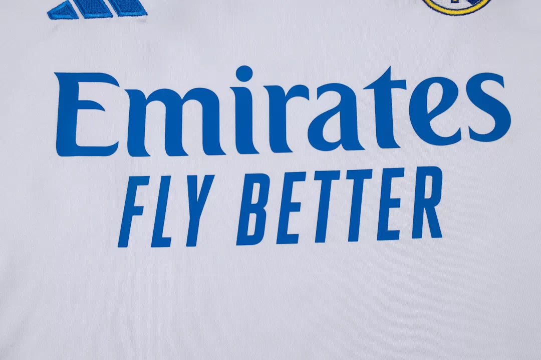 Completino Canottiera Real Madrid 25/26 Uomo Bianco Azzurro | Kit Allenamento