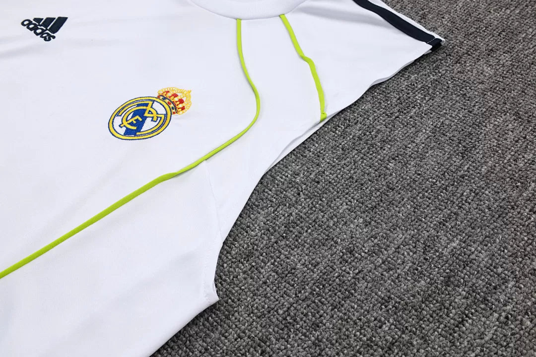 Completino Canottiera Real Madrid 25/26 Uomo Bianco | Kit Allenamento