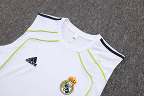 Completino Canottiera Real Madrid 25/26 Uomo Bianco | Kit Allenamento