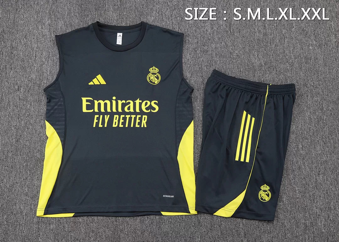 Completino Canottiera Real Madrid 25/26 Uomo Blu Notte | Kit Allenamento