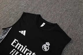 Completino Canottiera Real Madrid 25/26 Uomo Nero | Kit Allenamento