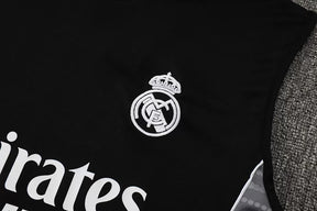 Completino Canottiera Real Madrid 25/26 Uomo Nero | Kit Allenamento