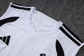 Completino Canottiera Real Madrid 26/27 Uomo Bianco | Kit Allenamento