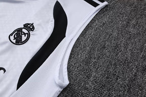 Completino Canottiera Real Madrid 26/27 Uomo Bianco | Kit Allenamento