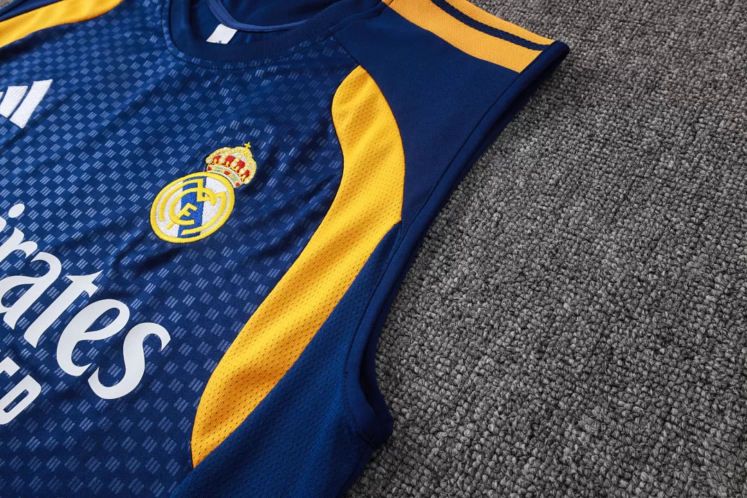 Completino Canottiera Real Madrid 26/27 Uomo Blu Navy | Kit Allenamento