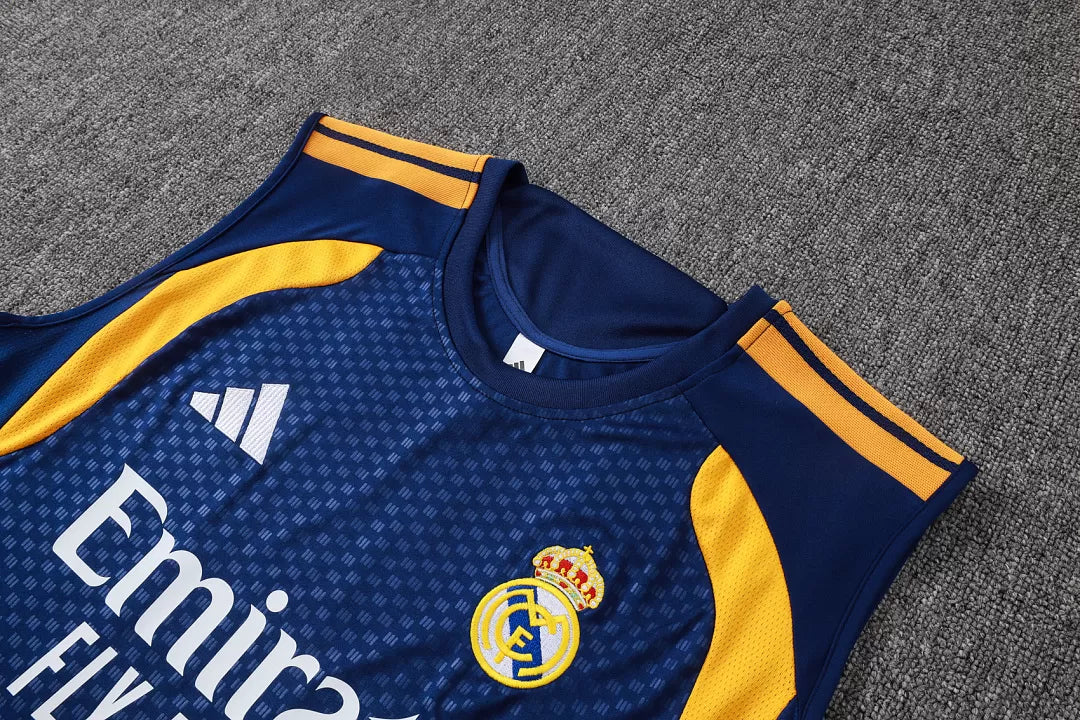 Completino Canottiera Real Madrid 26/27 Uomo Blu Navy | Kit Allenamento