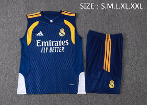 Completino Canottiera Real Madrid 26/27 Uomo Blu Navy | Kit Allenamento