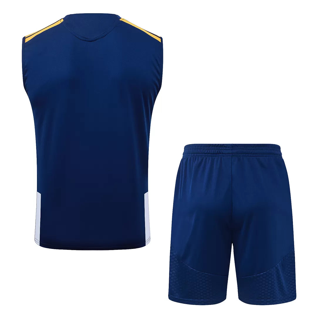 Completino Canottiera Real Madrid 26/27 Uomo Blu Navy | Kit Allenamento