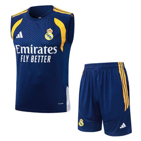 Completino Canottiera Real Madrid 26/27 Uomo Blu Navy | Kit Allenamento