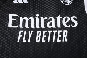 Completino Canottiera Real Madrid 26/27 Uomo Nero | Kit Allenamento