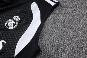 Completino Canottiera Real Madrid 26/27 Uomo Nero | Kit Allenamento