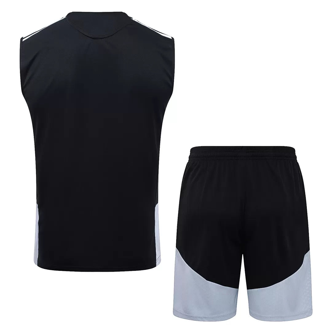 Completino Canottiera Real Madrid 26/27 Uomo Nero | Kit Allenamento