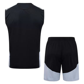 Completino Canottiera Real Madrid 26/27 Uomo Nero | Kit Allenamento