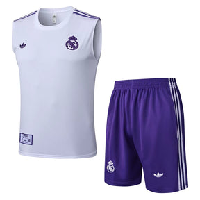 Completino Canottiera Real Madrid Icons 25/26 Uomo | Kit Allenamento