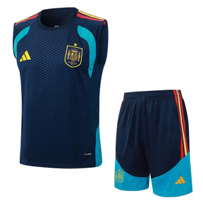 Completino Canottiera Spagna 26/27 Uomo Blu Navy | Kit Allenamento