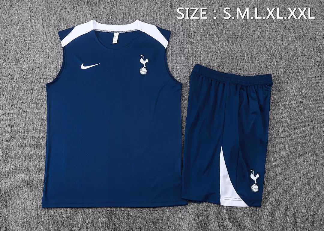 Completino Canottiera Tottenham 2025/26 Uomo Blu Navy | Kit Allenamento