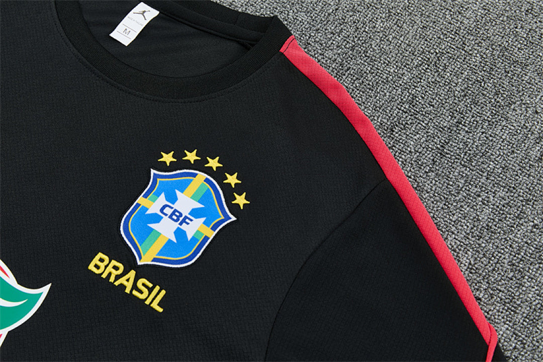 Completino Manica Corta Brasile 2026 Uomo | Kit Allenamento