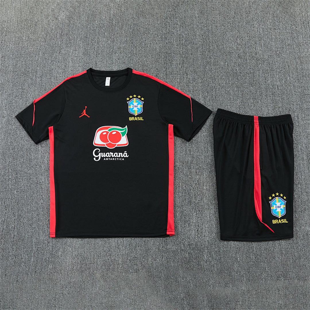 Completino Manica Corta Brasile 2026 Uomo | Kit Allenamento