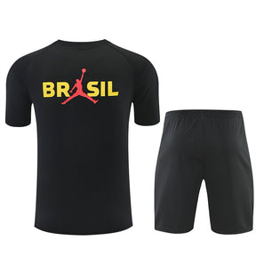 Completino Manica Corta Brasile 2026 Uomo | Kit Allenamento