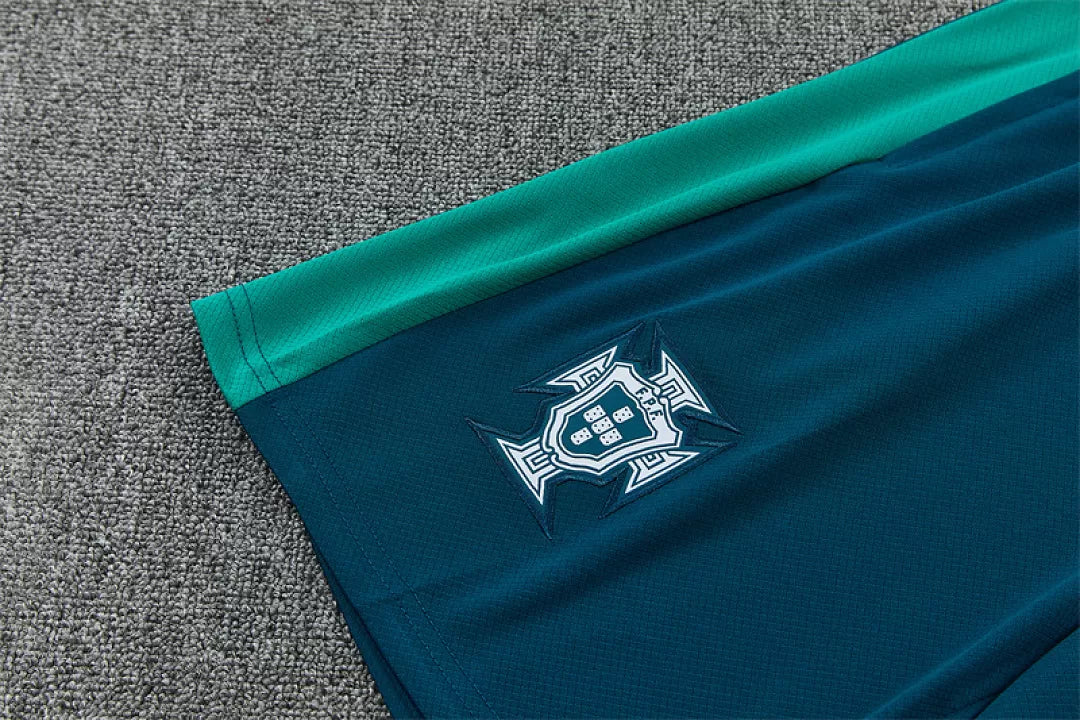 Completino Manica Corta Portogallo 2026 Uomo Verde | Kit Allenamento