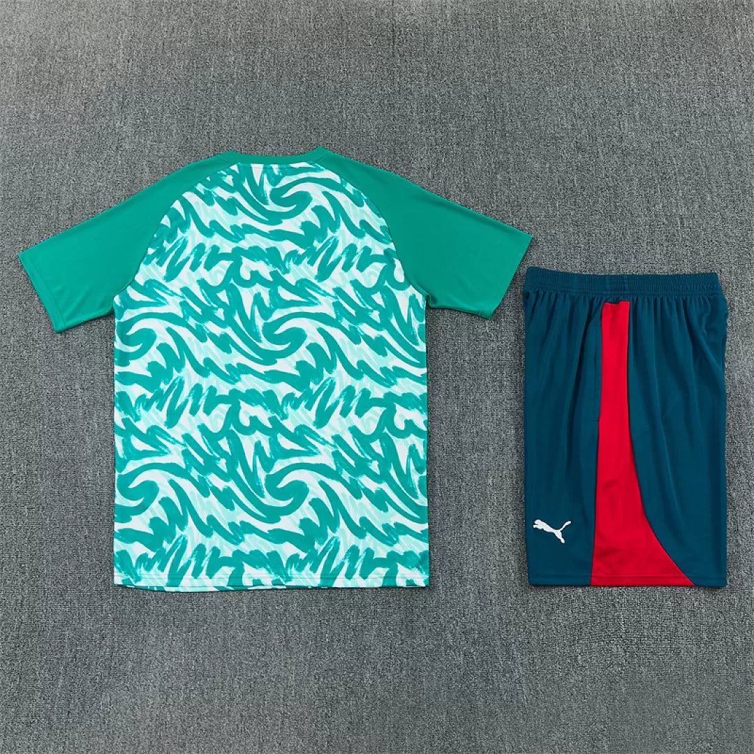 Completino Manica Corta Portogallo 2026 Uomo Verde | Kit Allenamento