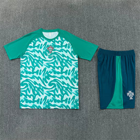 Completino Manica Corta Portogallo 2026 Uomo Verde | Kit Allenamento