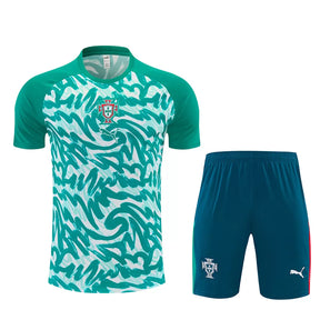 Completino Manica Corta Portogallo 2026 Uomo Verde | Kit Allenamento