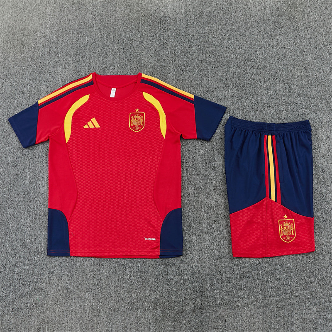 Completino Manica Corta Spagna 2026 Uomo | Kit Allenamento
