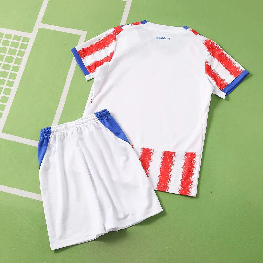 Kit Bambino Paraguay Home 2026 Rosso Bianco | Kit da Calcio