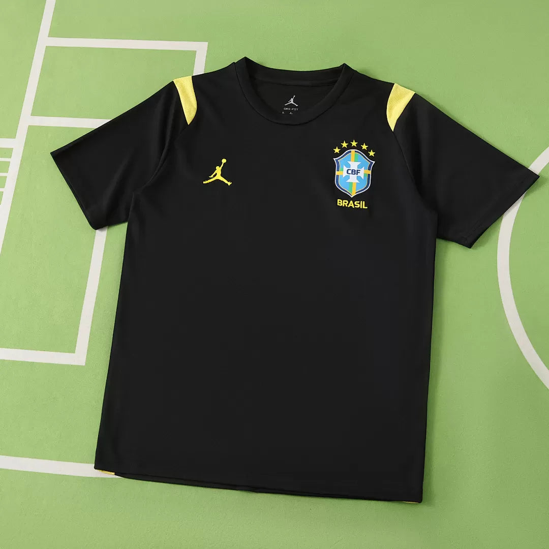 Maglia Brasile Pre-Match Jordan 2026 Uomo Nera | Maglia da Calcio