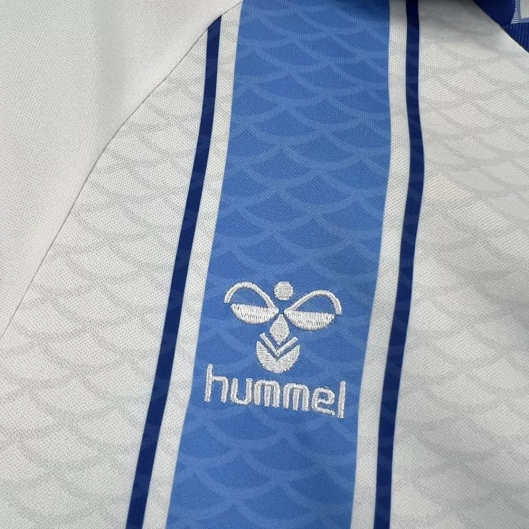 Maglia Málaga Home 26/27 Uomo Bianca Azzurra | Maglia da Calcio