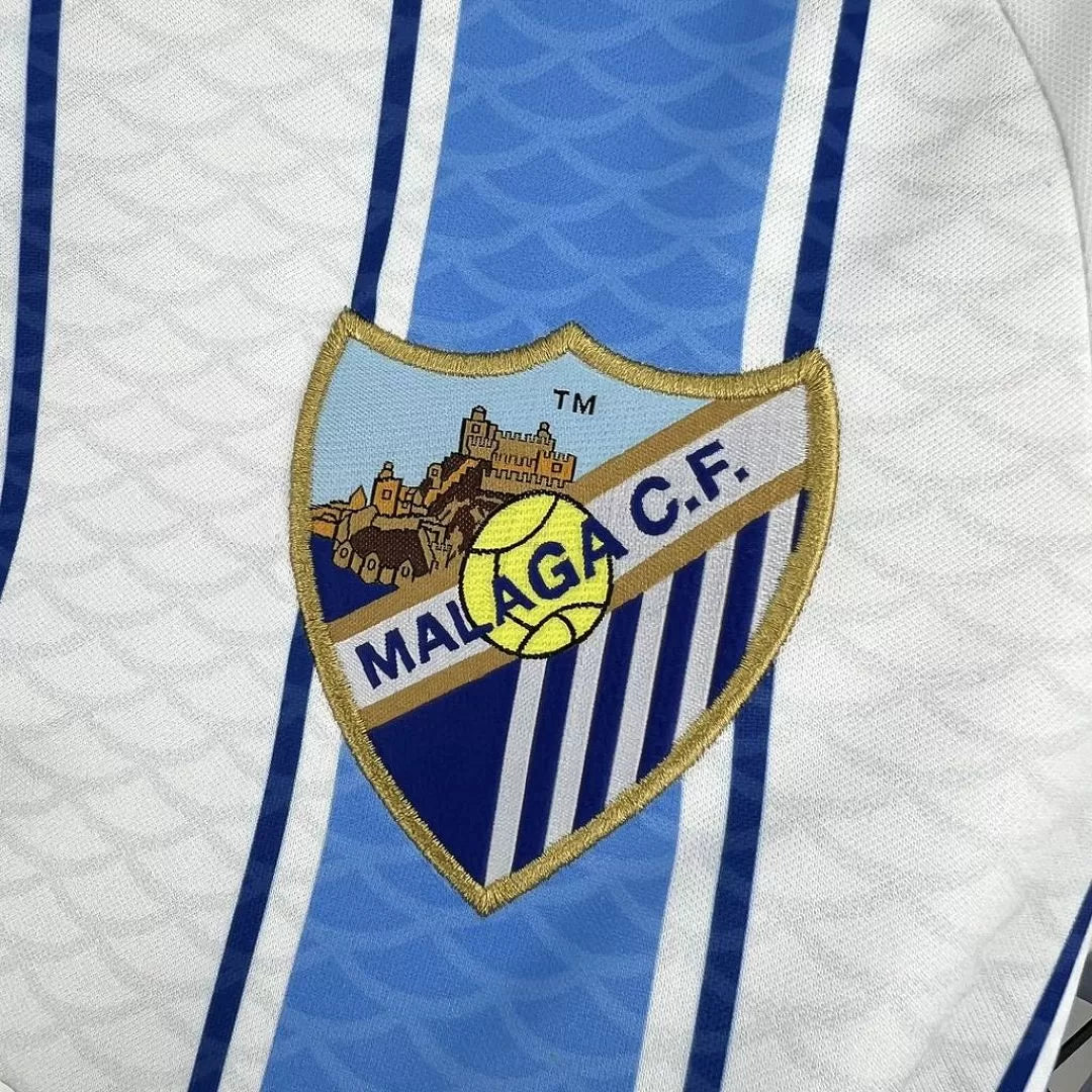 Maglia Málaga Home 26/27 Uomo Bianca Azzurra | Maglia da Calcio