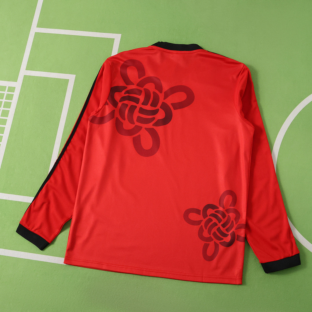 Maglia Manchester United Pre-Match CNY 25/26 Uomo Manica Lunga | Maglia da Calcio