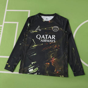 Maglia PSG Fifth 2025/26 Manica Lunga Uomo Nera | Maglia da Calcio