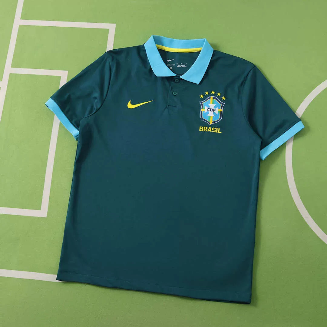 Polo Brasile Travel 2026 Uomo Verde | Maglia da Calcio