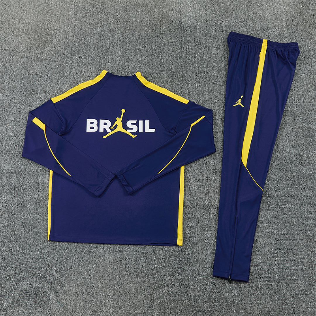 Tuta Brasile Blu Scuro 2026 Uomo | Tuta da Calcio
