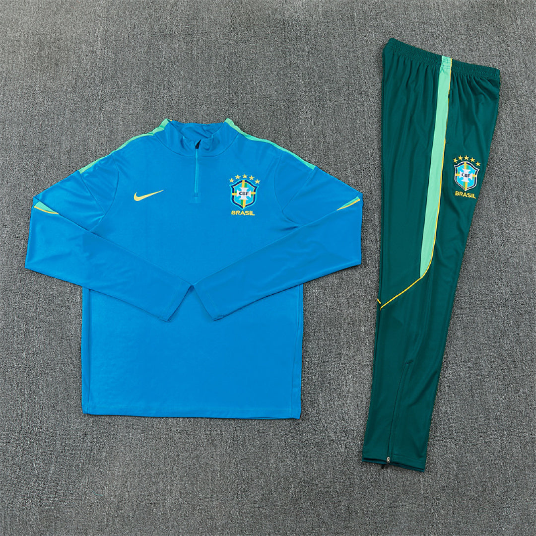 Tuta Brasile Blu/Verde Scuro 2026 Uomo | Tuta da Calcio