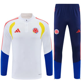 Tuta Colombia Bianco/Blu Half-Zip 2026 Uomo | Tuta da Calcio