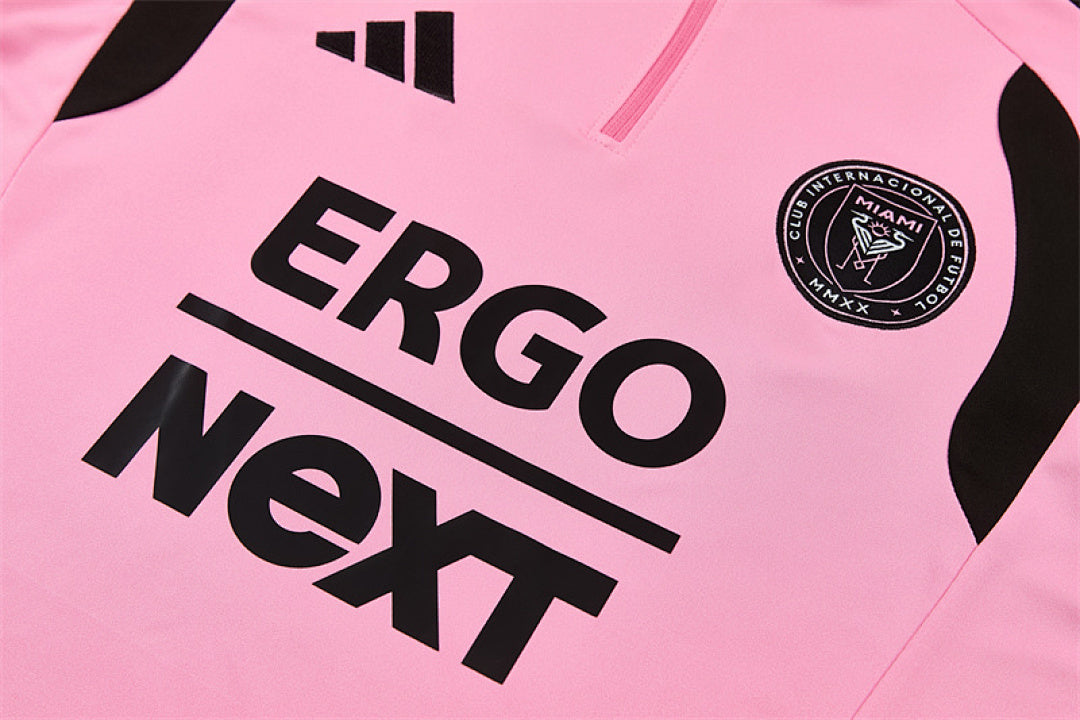 Tuta Inter Miami Rosa/Nero Half-Zip 26/27 Uomo | Tuta da Calcio