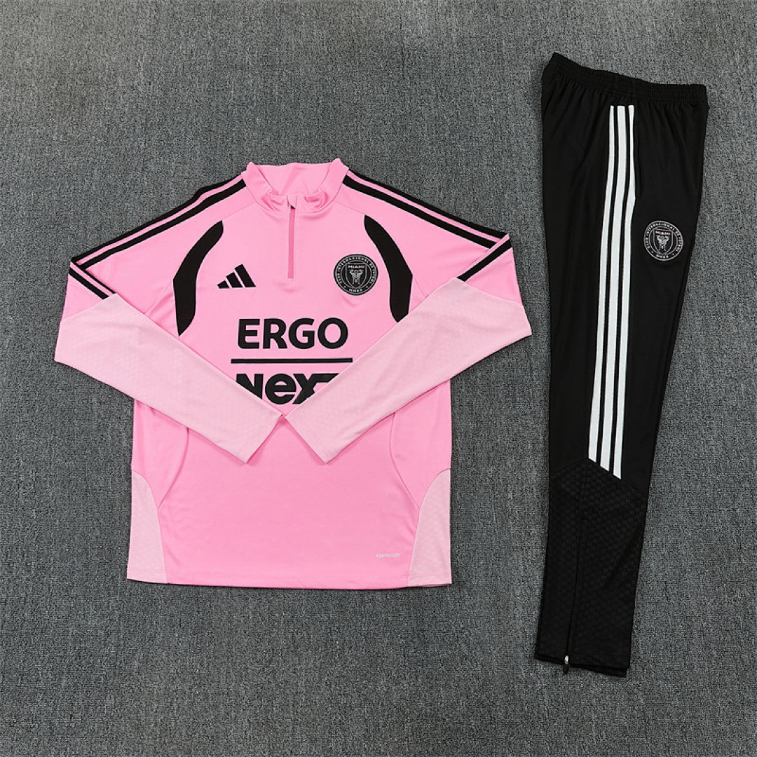 Tuta Inter Miami Rosa/Nero Half-Zip 26/27 Uomo | Tuta da Calcio