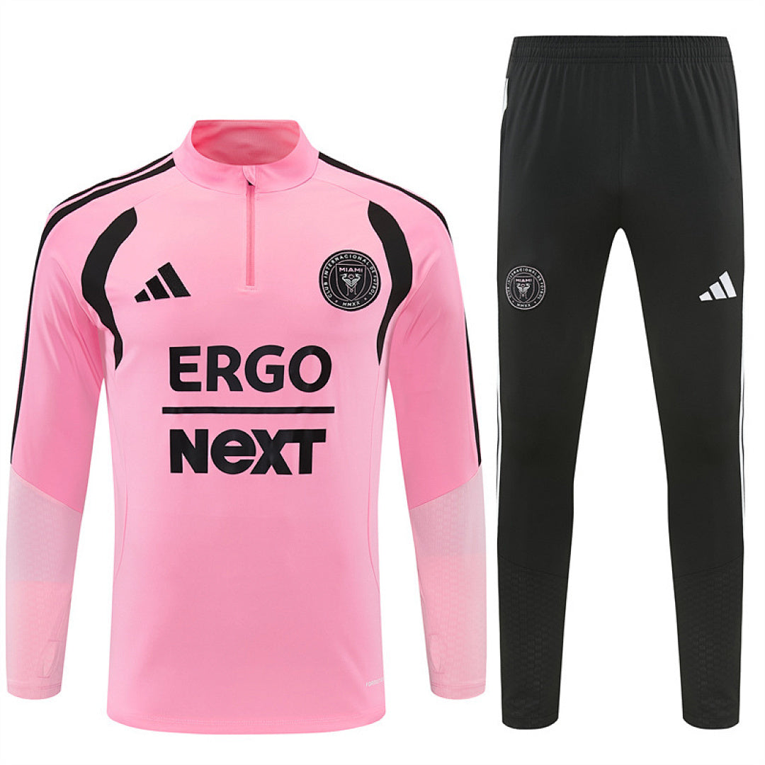 Tuta Inter Miami Rosa/Nero Half-Zip 26/27 Uomo | Tuta da Calcio