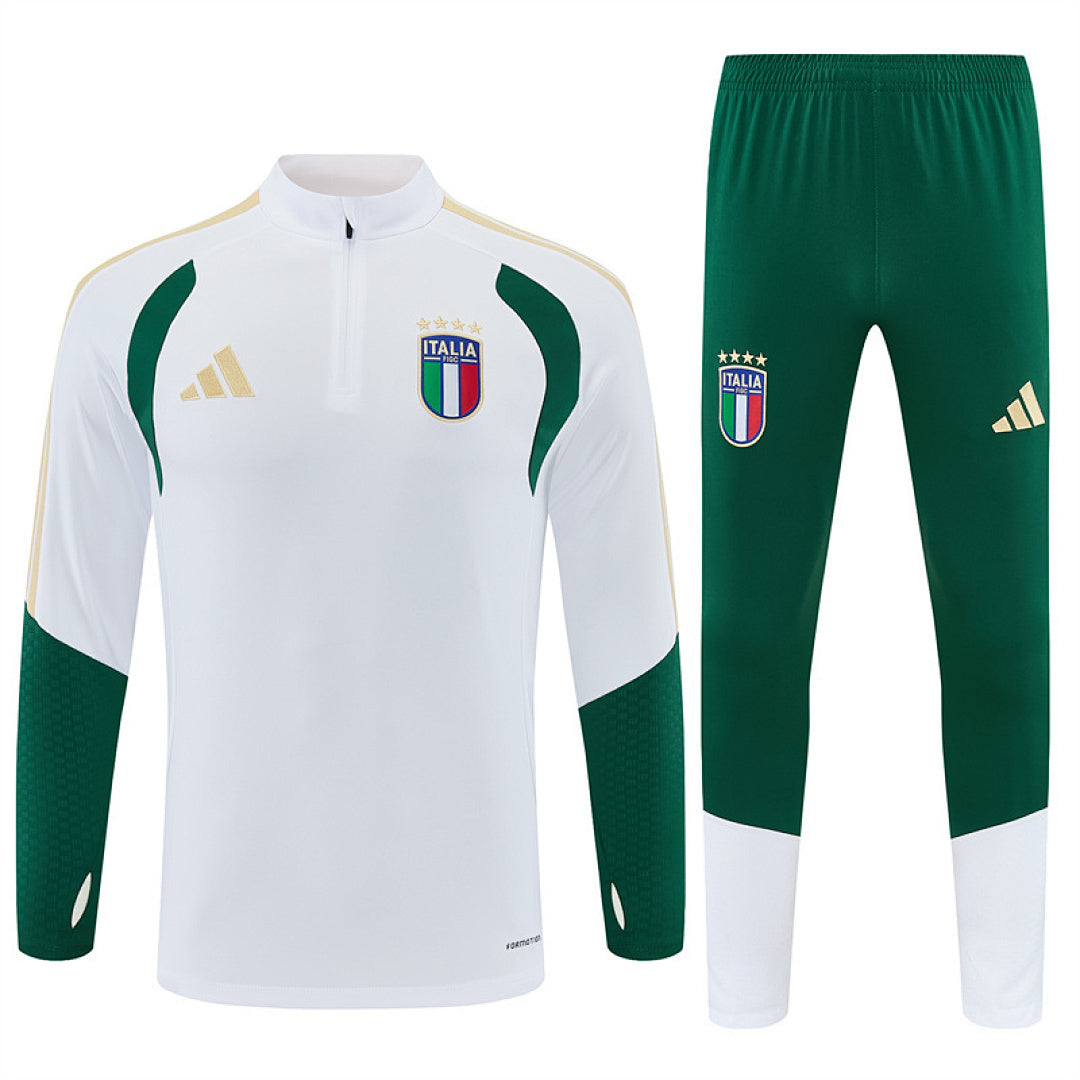 Tuta Italia Bianco/Verde 2026 | Tuta da Calcio