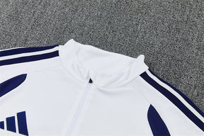 Tuta Real Madrid Bianco/Blu Half-Zip 26/27 Uomo | Tuta da Calcio