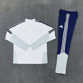 Tuta Real Madrid Bianco/Blu Half-Zip 26/27 Uomo | Tuta da Calcio
