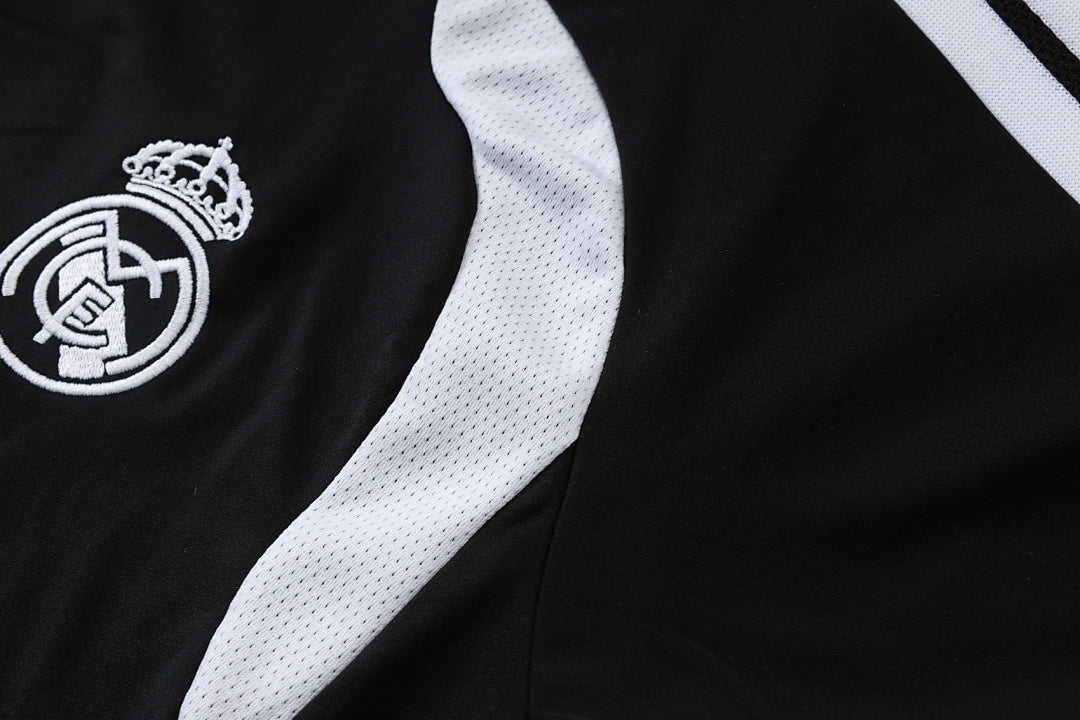 Tuta Real Madrid Nero/Bianco Half-Zip 26/27 Uomo | Tuta da Calcio