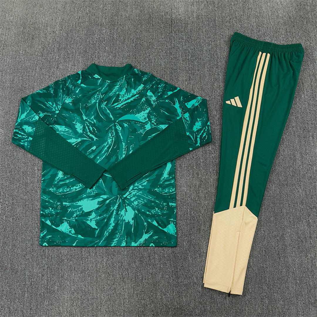 Tuta Real Madrid Verde Half-Zip 26/27 Uomo | Tuta da Calcio