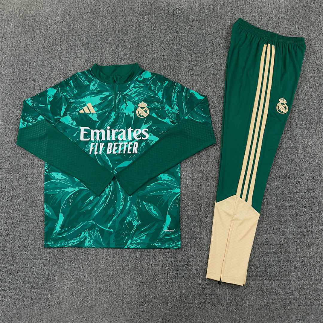 Tuta Real Madrid Verde Half-Zip 26/27 Uomo | Tuta da Calcio